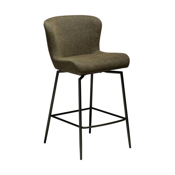 Haki polsterēts bāra krēsls (sēdekļa augstums 67,5 cm) Glam – DAN-FORM Denmark