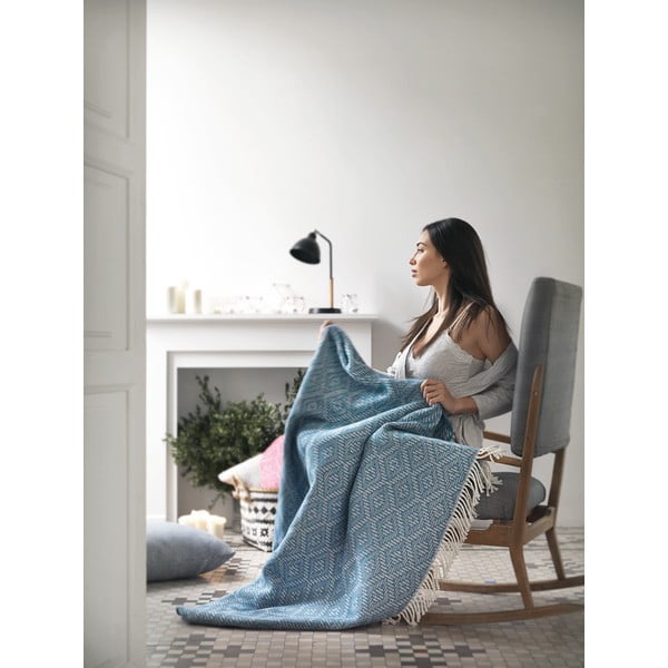 Tumši rozā pleds ar kokvilnu Euromant Aisha, 140 x 160 cm-image-2