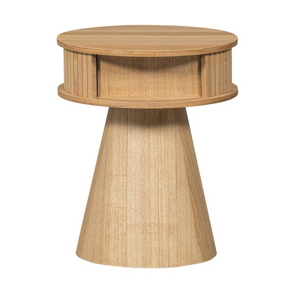 Dabīga toņa naktsskapītis ar priedes koka imitāciju Karri – WOOOD-image-4