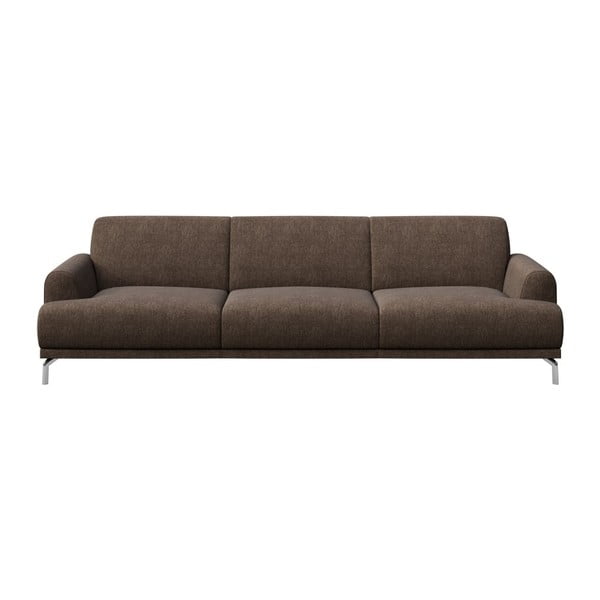 Brūns dīvāns MESONICA Puzo, 240 cm