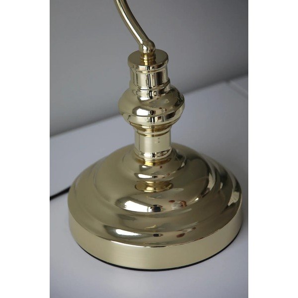 Misiņa krāsas galda lampa ar stikla abažūru (augstums 42 cm) Bankers – Markslöjd-image-2