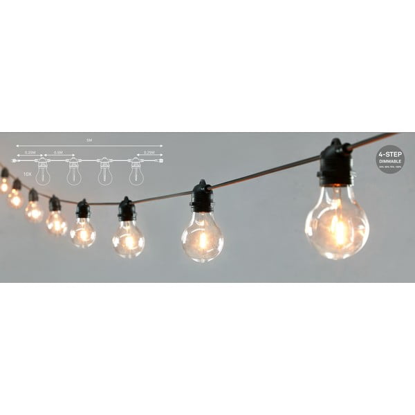 Lampiņu virtenes pagarinājums spuldžu skaits 10 gab. garums 500 cm Link – Markslöjd-image-4