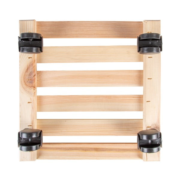 Koka pārvietojams puķu podu statīvs (augstums 8 cm) Indoor & Outdoor – Esschert Design-image-4