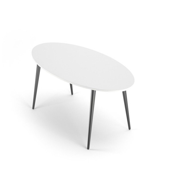 Ēdamgalds ar baltu virsmu 160x80 cm Oslo – Tvilum-image-2