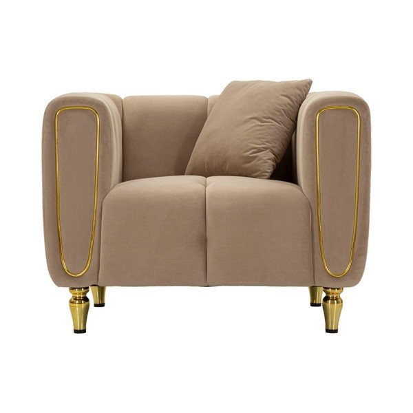 Pelēkbrūns samta atpūtas krēsls Alma – Mauro Ferretti-image-2