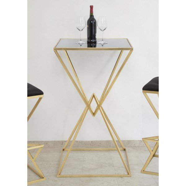 Bāra galds ar stikla galda virsmu 60x60 cm Piramid – Mauro Ferretti-image-1