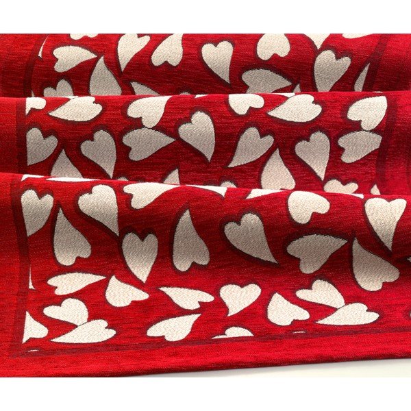 Webtappeti Corazon Rosso sarkana, izturīga virtuves celiņa, 55 x 140 cm-image-1