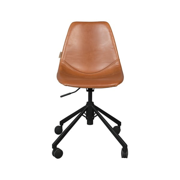 Brūns biroja krēsls uz riteņiem Dutchbone Franky-image-3
