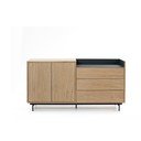 Gaiši brūna kumode ar zilām detaļām Teulat Valley, platums 150 cm