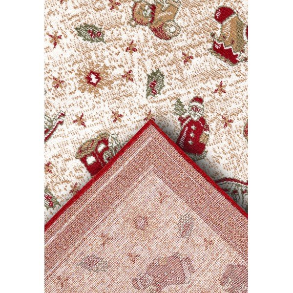Sarkans paklājs ar Ziemassvētku motīvu no kokvilnas maisījuma 50x80 cm Toy's Delight Red Christmas – Villeroy&Boch-image-4