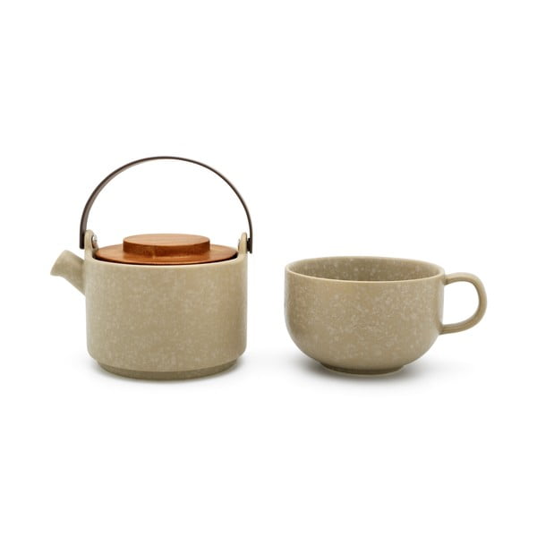 Bēšs māla tējas piederumu komplekts Umea – Bredemeijer-image-2