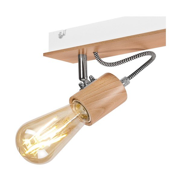 Balta/brūna griestu lampa bez abažūra Gustavo – LAMKUR-image-3