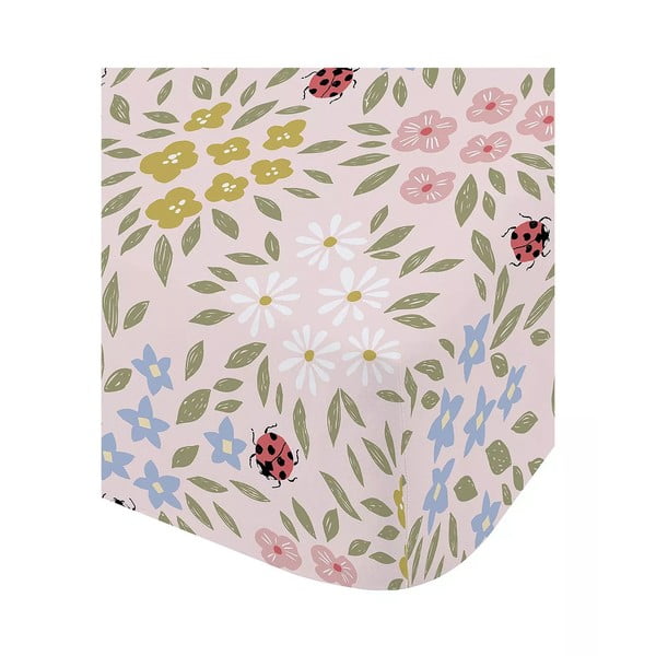 Vienguļamais bērnu palags ar gumiju 90x190 cm Garden Animals – RHS-image-2