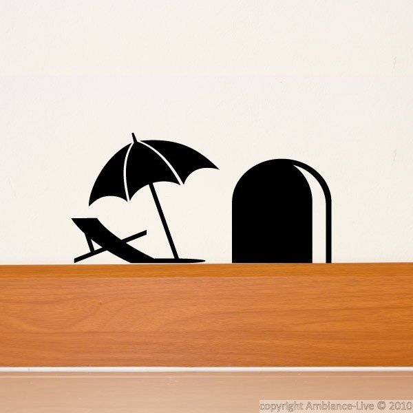 Uzlīmes Peles caurums ar lietussargu, 15x8 cm-image-1