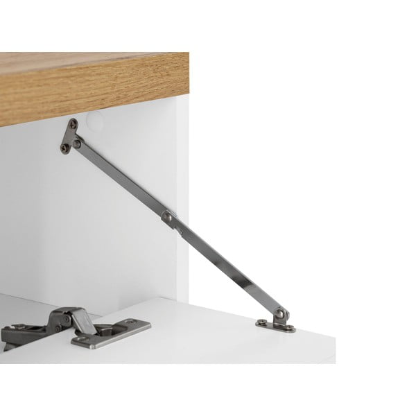 Balts skapītis zem izlietnes ar ozolkoka imitāciju 60x57 cm Thessa – Støraa-image-3