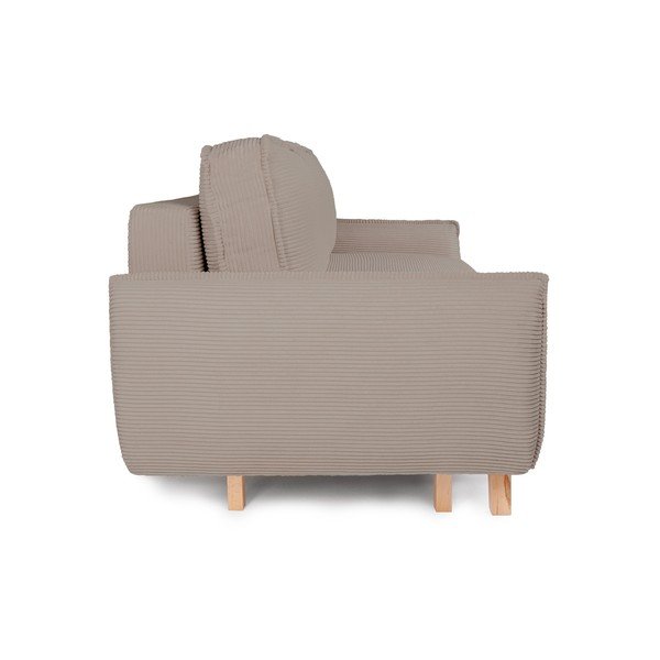 Pelēkbrūns velveta salokāms/ar uzglabāšanas vietu dīvāns 218 cm Tori – Bonami Selection-image-2