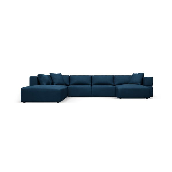 Zils stūra dīvāns (ar kreiso stūri/U veida) Esther – Milo Casa