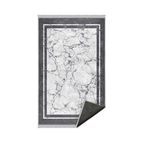 Balts/pelēks paklājs 80x150 cm – Mila Home