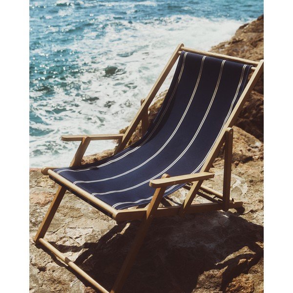 Zils masīvkoka dārza zvilnis Vilara – Kave Home-image-1