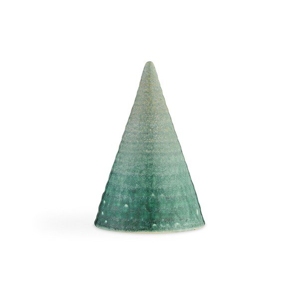 Turkīza keramikas dekoratīvā figūriņa Kähler Design Glazēts konuss Aqua, augstums 15 cm
