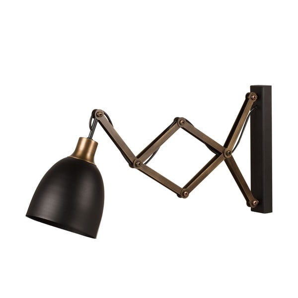 Melna/bronzas krāsas sienas lampa ø 16 cm Pulia – Opviq lights-image-3