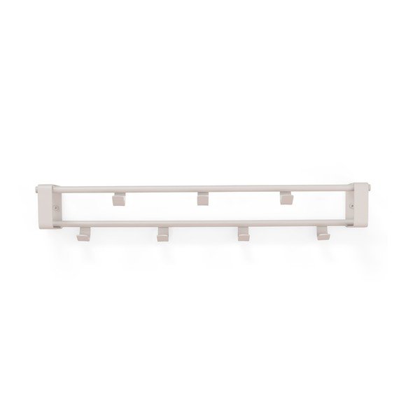 Pelēkbrūns tērauda sienas pakaramais ar plauktu 60 cm Rex – Spinder Design