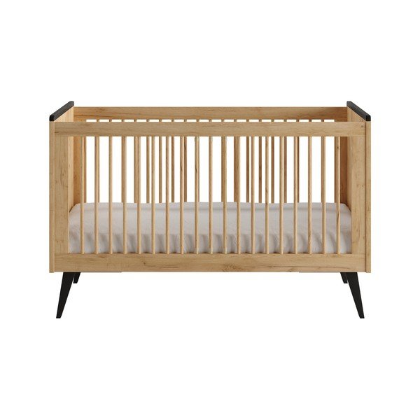 Dabīga toņa bērnu gultiņa 70x140 cm Retro – Pinio-image-3