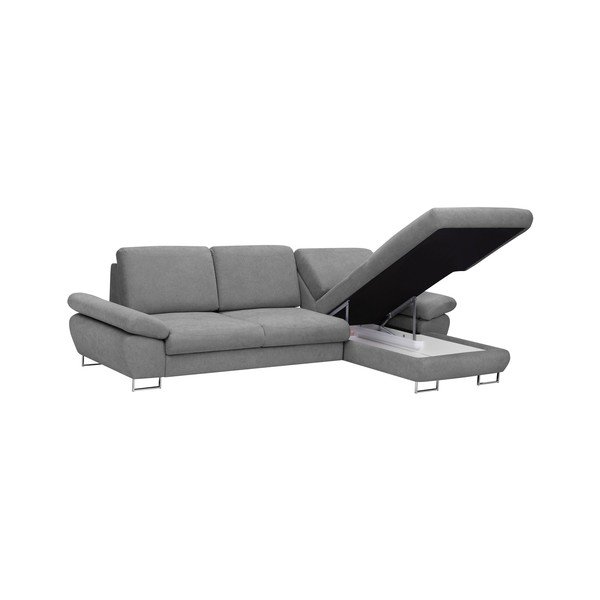 Gaiši pelēks Windsor & Co Sofas Pi dīvāns, labais stūris-image-3