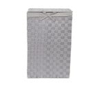 Pelēks veļas grozs ar vāku Compactor Laundry Basket Linen, augstums 60 cm