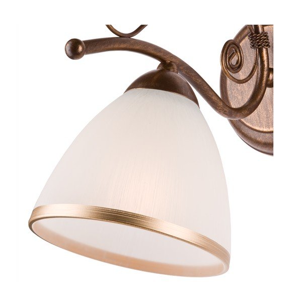 Balta/brūna sienas lampa Retro Ii – LAMKUR-image-3