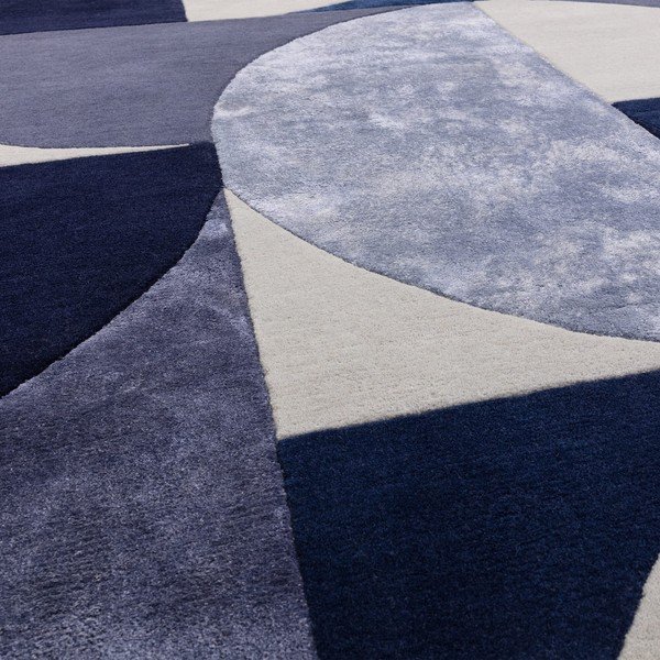 Tumši zils vilnas paklājs 160x230 cm Indigo – Asiatic Carpets-image-2
