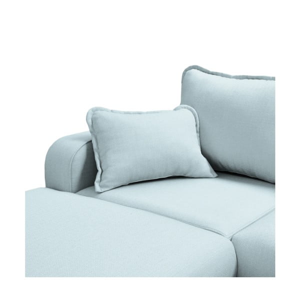 Gaiši zils stūra dīvāns (kreisais stūris) Beata – Ropez-image-1