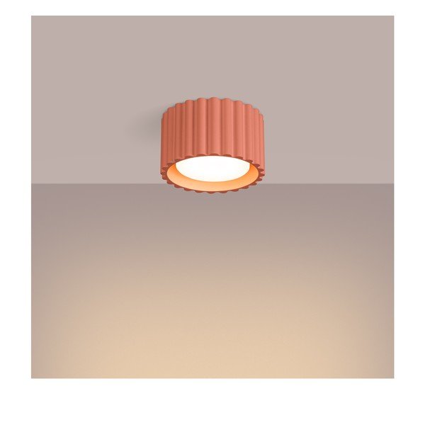 Persiku oranža metāla prožektora tipa lampa ø 10 cm Zora – Sollux-image-4