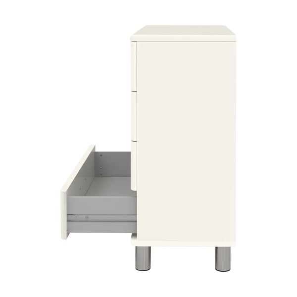 Balta augsta kumode 86x92 cm Malibu – Tenzo-image-1