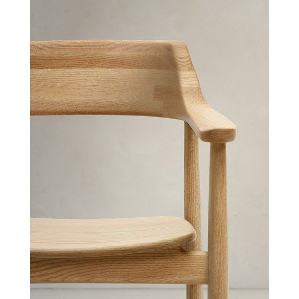 Dabīga toņa ozola masīvkoka pusdienu krēsls Fondes – Kave Home-image-4