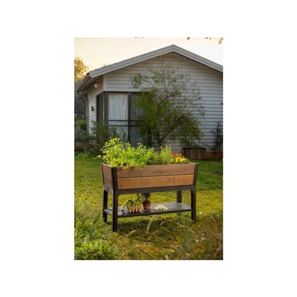Paaugstināta dārza dobe Deco Walnut – Keter-image-1