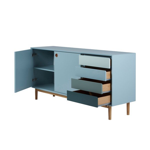 Piparmētru zaļa zema kumode 170x80 cm Color Box – Tom Tailor-image-4