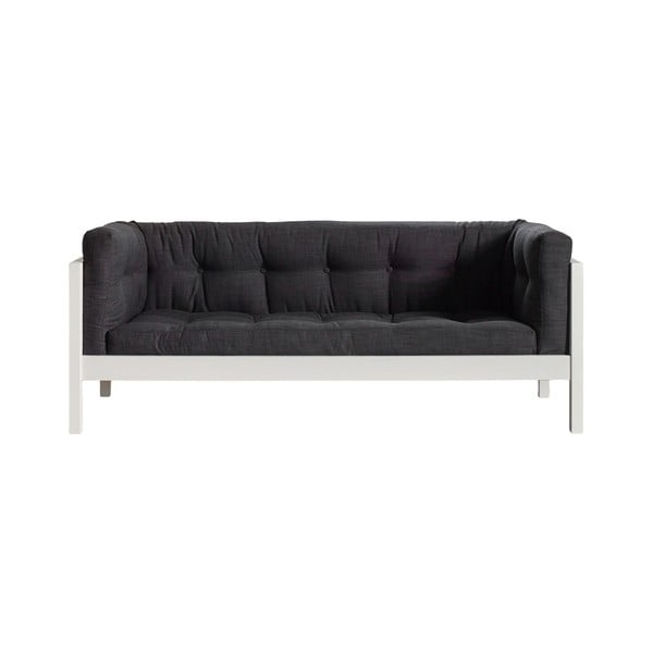 Divvietīgs dīvāns Karup Fusion White/Linoso Dark Grey