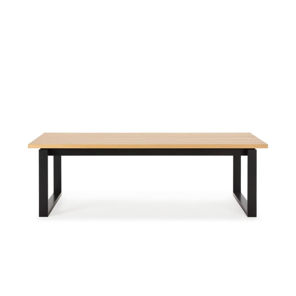 Ēdamgalds ar ozolkoka imitācijas galda virsmu 100x220 cm Rina – Marckeric-image-2