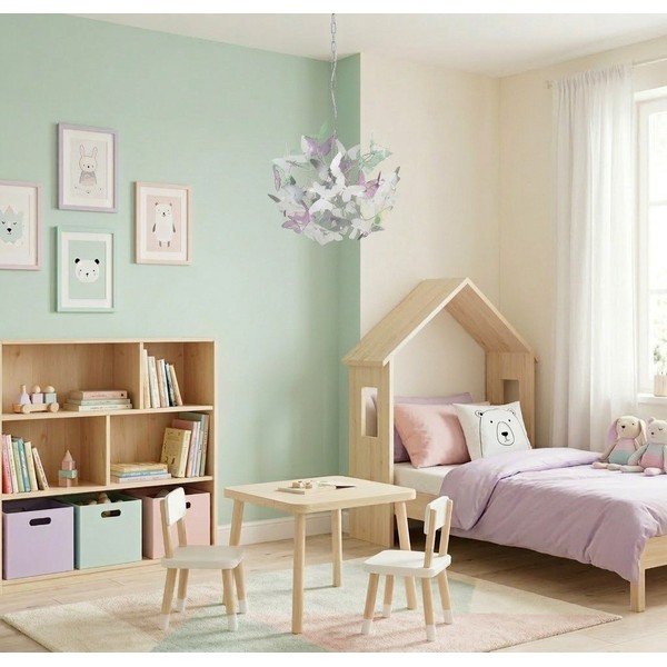 Bērnu lustra ar plastmasas abažūru ø 50 cm Butterfly – Reality-image-2