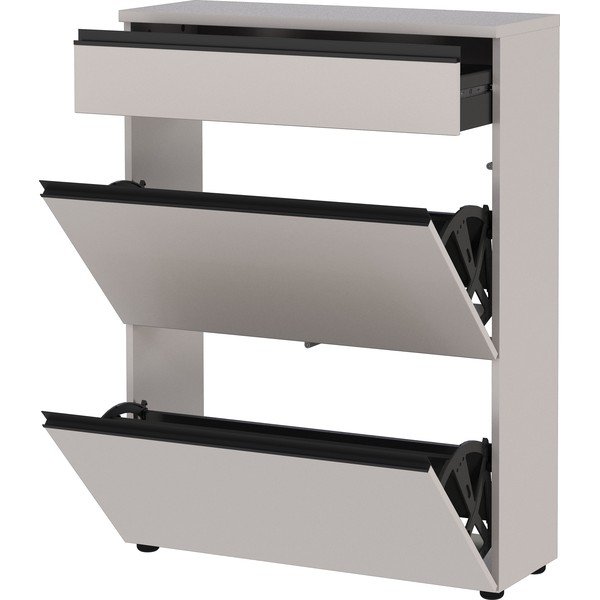 Krēmkrāsas apavu plaukts 80x107x29 cm Baldone – Germania-image-2