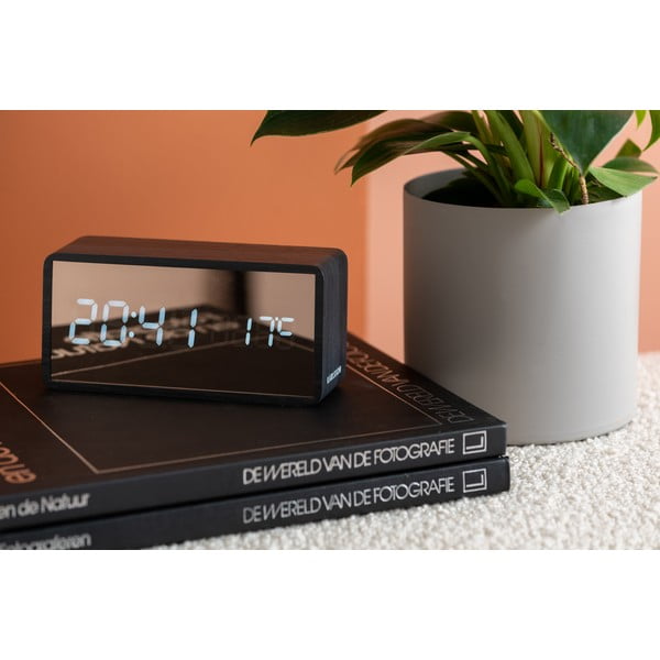 Vara krāsas LED modinātājs ar koka dekoru Karlsson Mirror-image-1