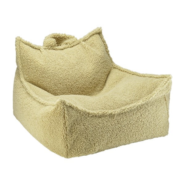 Zaļš bērnu sēžammaiss no buklē auduma Chair – Wigiwama