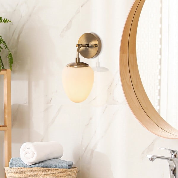 Bronzas krāsas sienas lampa ø 12 cm Nassao – Opviq lights-image-3