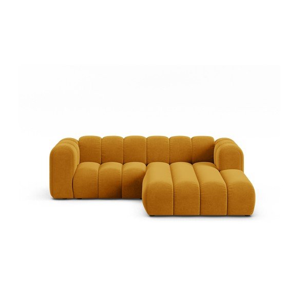 Dzeltens stūra dīvāns (ar labo stūri) Lupine – Micadoni Home