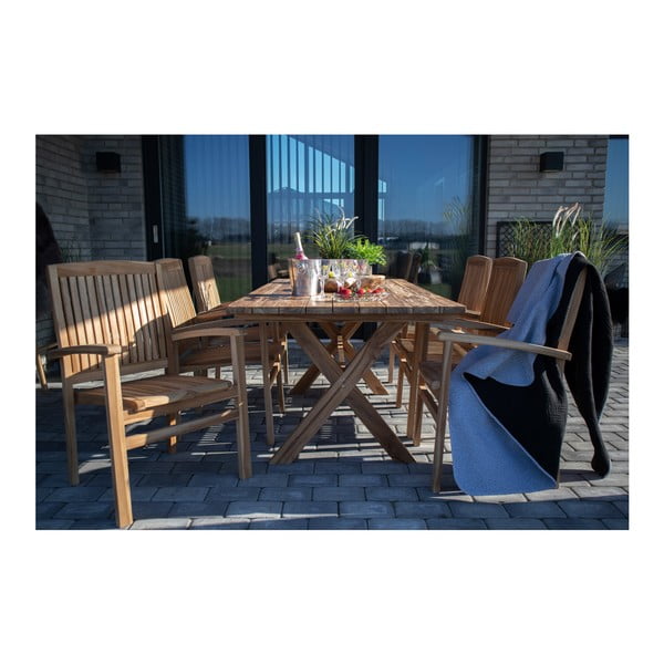 Āra ēdamgalds no pārstrādāta tīkkoka House Nordic Murcia, garums 200 cm-image-1