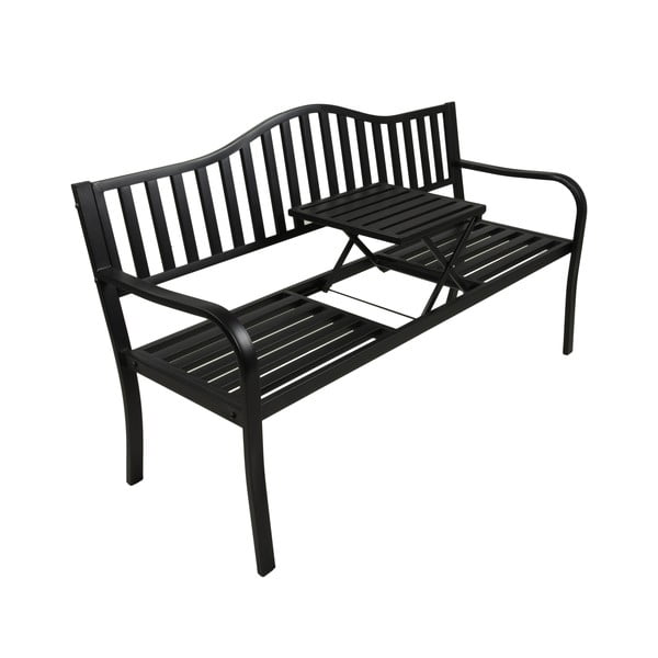 Melns metāla dārza sols Segula – Garden Pleasure-image-2