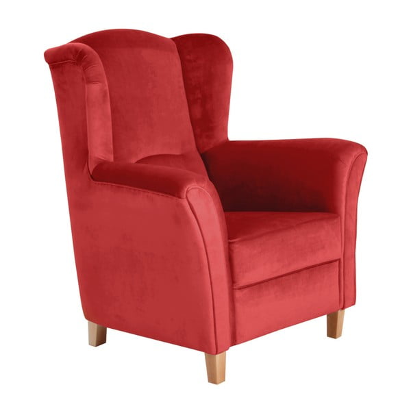 Ķieģeļu sarkans atzveltnes krēsls Max Winzer Agnetha Suede
