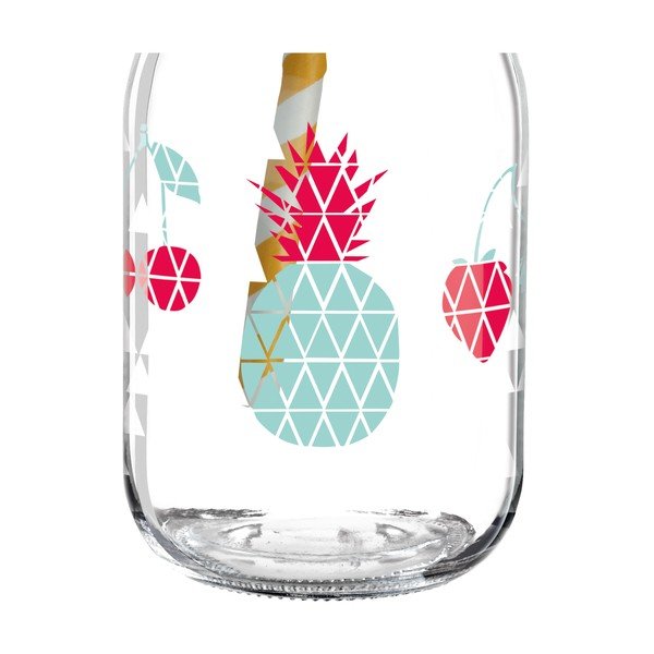 Glāze ar vāciņu un salmiņu Ritzenhoff Kathrin Stockebrand Pineapple, 445 ml-image-4