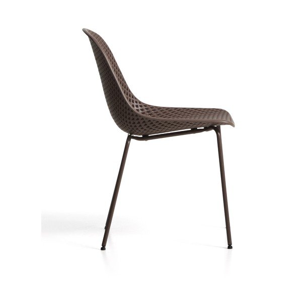 Brūns metāla dārza krēsls Quinby – Kave Home-image-4